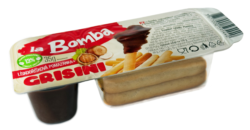 Lískooříšková pomazánka s grisini 35g